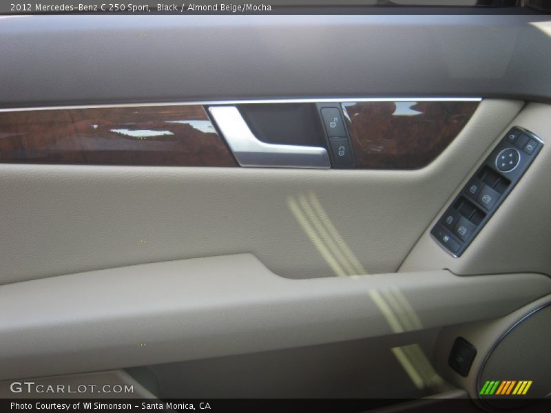 Black / Almond Beige/Mocha 2012 Mercedes-Benz C 250 Sport