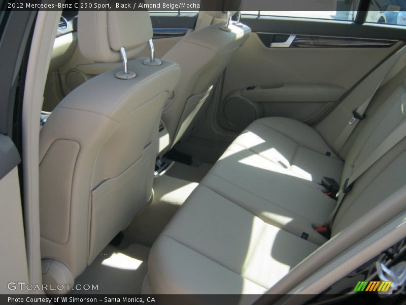 Black / Almond Beige/Mocha 2012 Mercedes-Benz C 250 Sport
