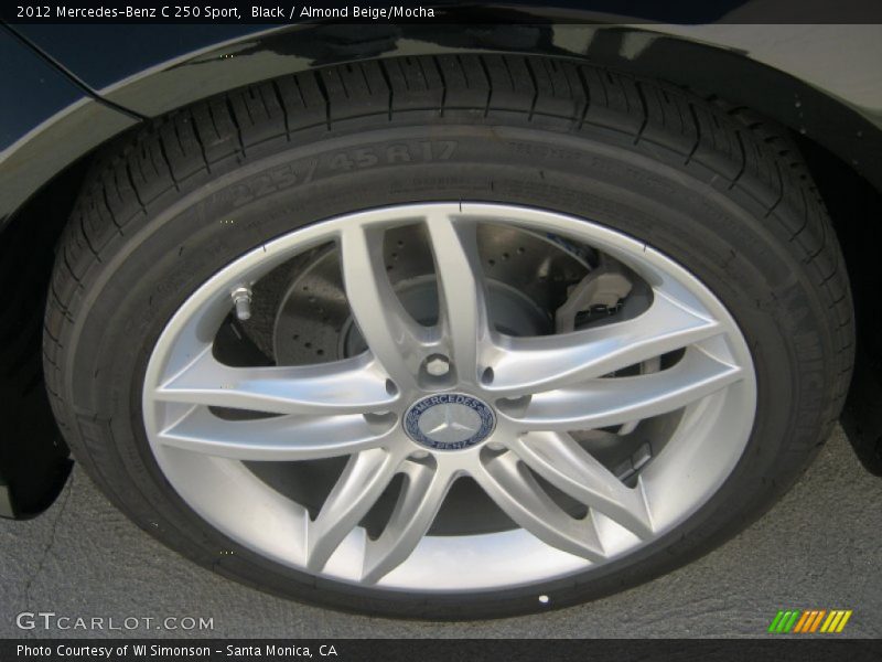 Black / Almond Beige/Mocha 2012 Mercedes-Benz C 250 Sport