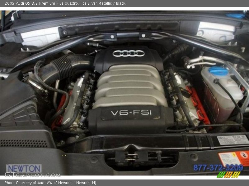 Ice Silver Metallic / Black 2009 Audi Q5 3.2 Premium Plus quattro