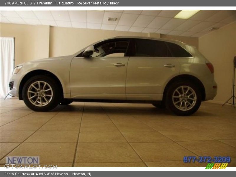 Ice Silver Metallic / Black 2009 Audi Q5 3.2 Premium Plus quattro