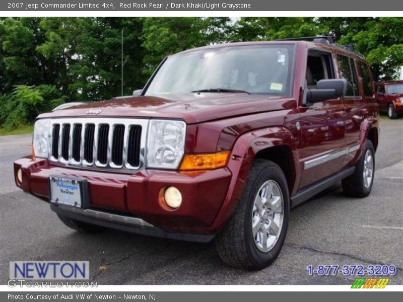 Red Rock Pearl / Dark Khaki/Light Graystone 2007 Jeep Commander Limited 4x4