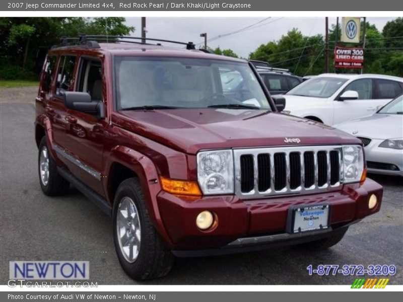 Red Rock Pearl / Dark Khaki/Light Graystone 2007 Jeep Commander Limited 4x4