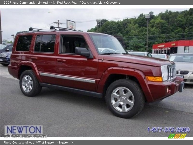 Red Rock Pearl / Dark Khaki/Light Graystone 2007 Jeep Commander Limited 4x4