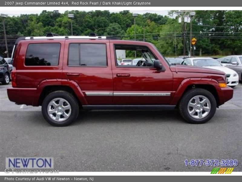 Red Rock Pearl / Dark Khaki/Light Graystone 2007 Jeep Commander Limited 4x4