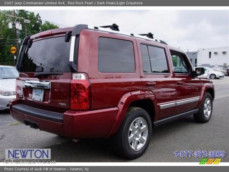 Red Rock Pearl / Dark Khaki/Light Graystone 2007 Jeep Commander Limited 4x4