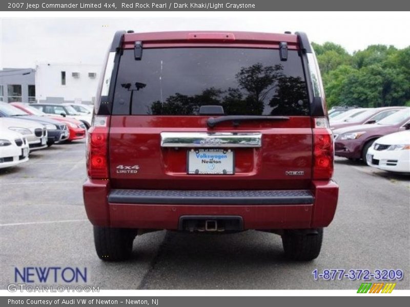 Red Rock Pearl / Dark Khaki/Light Graystone 2007 Jeep Commander Limited 4x4