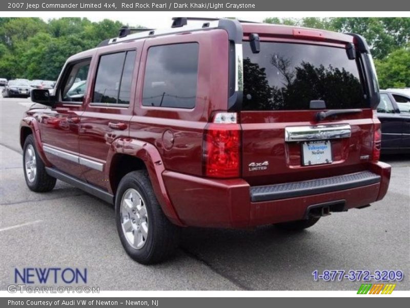 Red Rock Pearl / Dark Khaki/Light Graystone 2007 Jeep Commander Limited 4x4