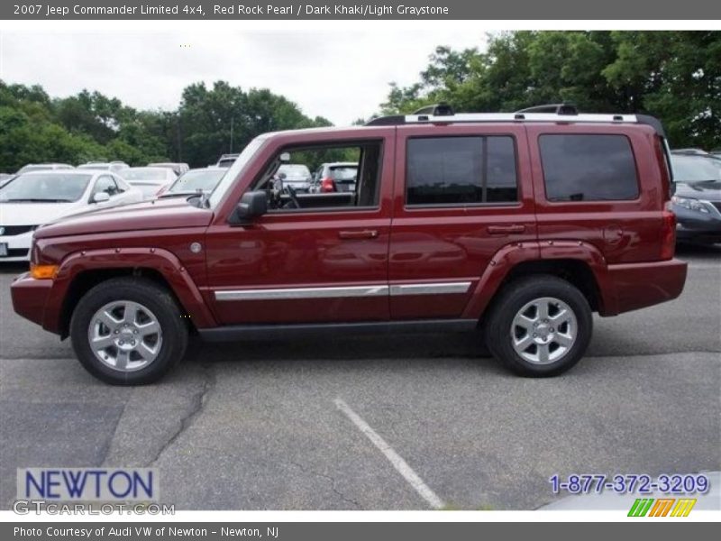 Red Rock Pearl / Dark Khaki/Light Graystone 2007 Jeep Commander Limited 4x4