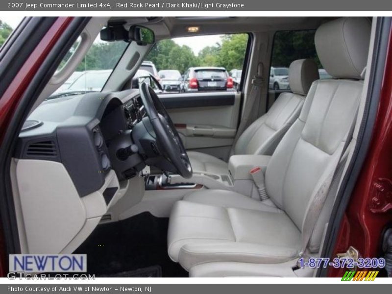 Red Rock Pearl / Dark Khaki/Light Graystone 2007 Jeep Commander Limited 4x4
