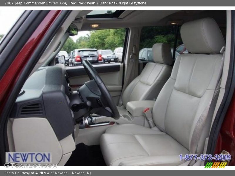 Red Rock Pearl / Dark Khaki/Light Graystone 2007 Jeep Commander Limited 4x4