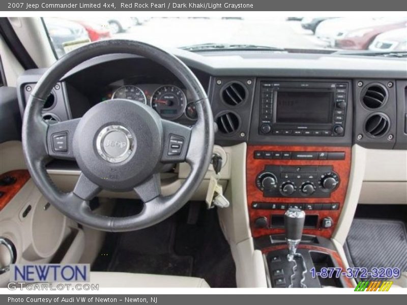Red Rock Pearl / Dark Khaki/Light Graystone 2007 Jeep Commander Limited 4x4