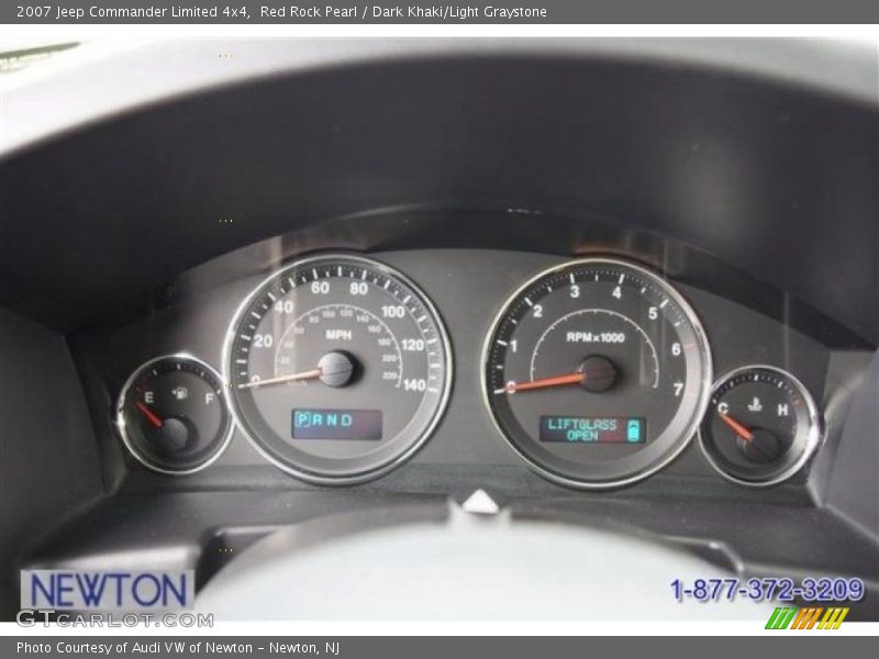 Red Rock Pearl / Dark Khaki/Light Graystone 2007 Jeep Commander Limited 4x4