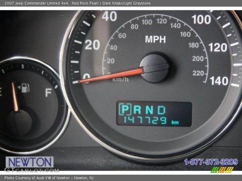 Red Rock Pearl / Dark Khaki/Light Graystone 2007 Jeep Commander Limited 4x4