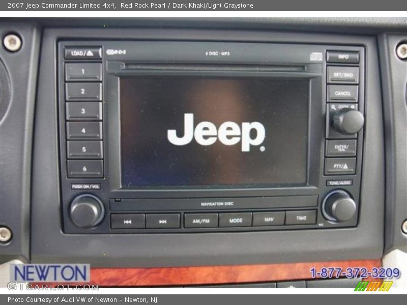 Red Rock Pearl / Dark Khaki/Light Graystone 2007 Jeep Commander Limited 4x4