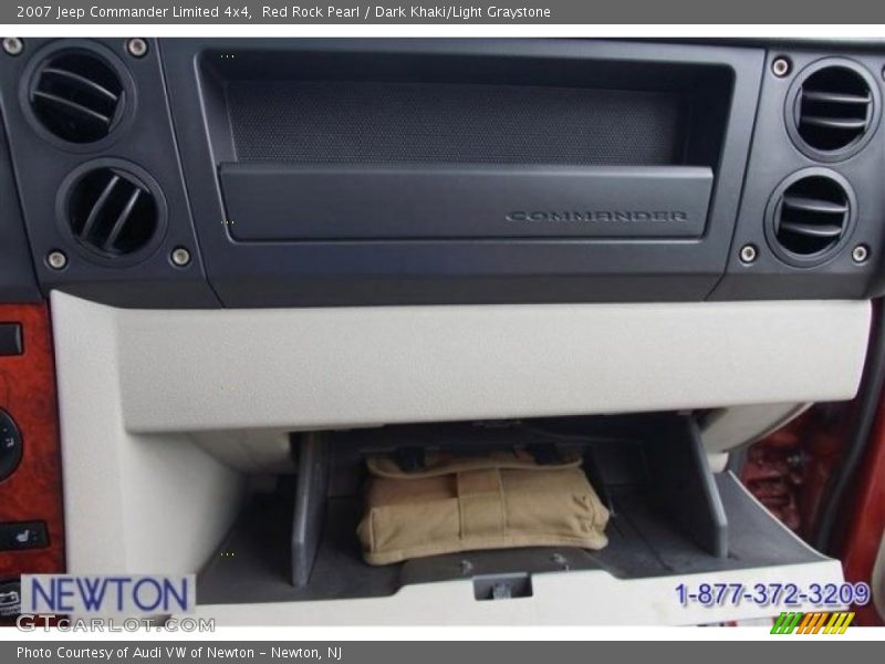 Red Rock Pearl / Dark Khaki/Light Graystone 2007 Jeep Commander Limited 4x4