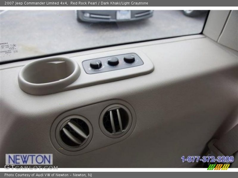 Red Rock Pearl / Dark Khaki/Light Graystone 2007 Jeep Commander Limited 4x4