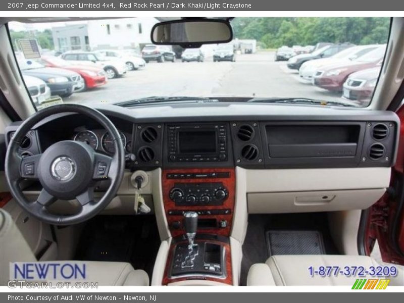 Red Rock Pearl / Dark Khaki/Light Graystone 2007 Jeep Commander Limited 4x4