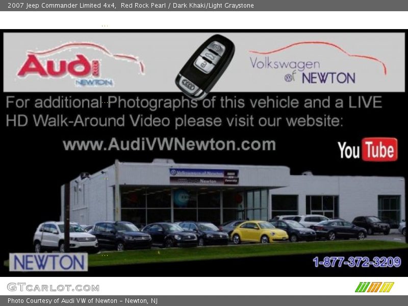 Red Rock Pearl / Dark Khaki/Light Graystone 2007 Jeep Commander Limited 4x4