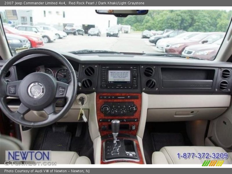 Red Rock Pearl / Dark Khaki/Light Graystone 2007 Jeep Commander Limited 4x4
