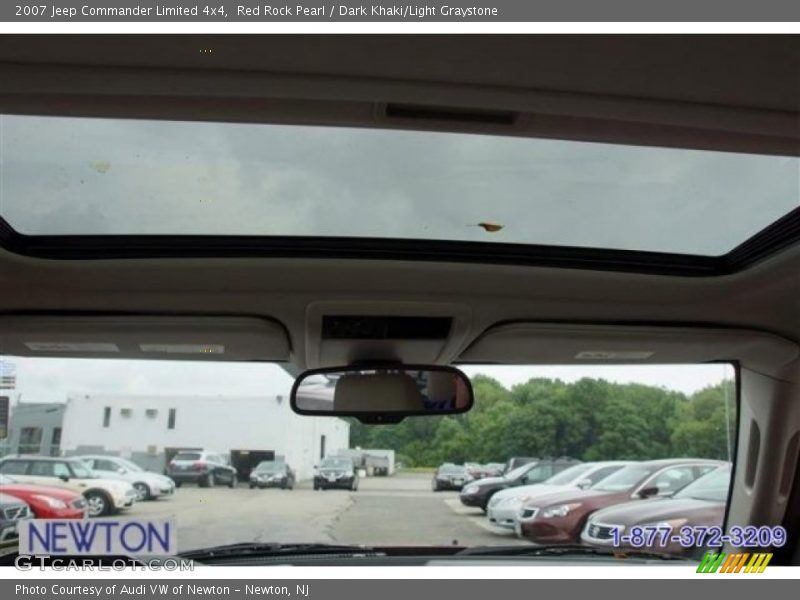 Red Rock Pearl / Dark Khaki/Light Graystone 2007 Jeep Commander Limited 4x4