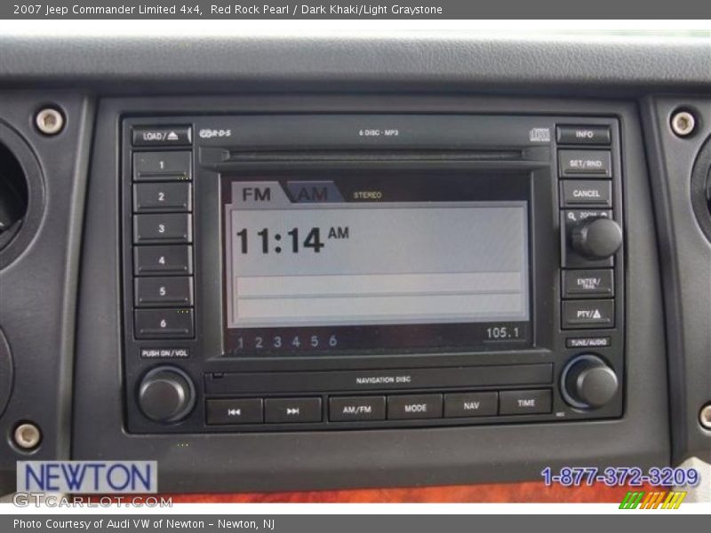 Red Rock Pearl / Dark Khaki/Light Graystone 2007 Jeep Commander Limited 4x4