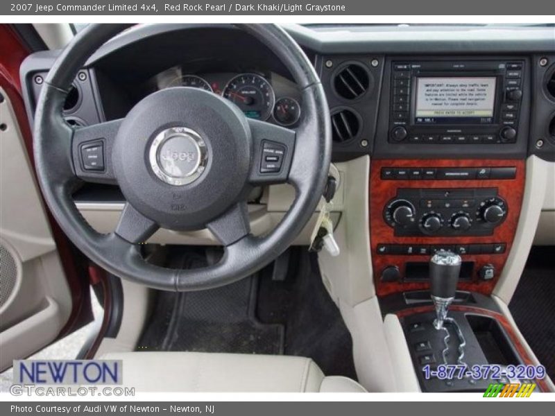 Red Rock Pearl / Dark Khaki/Light Graystone 2007 Jeep Commander Limited 4x4