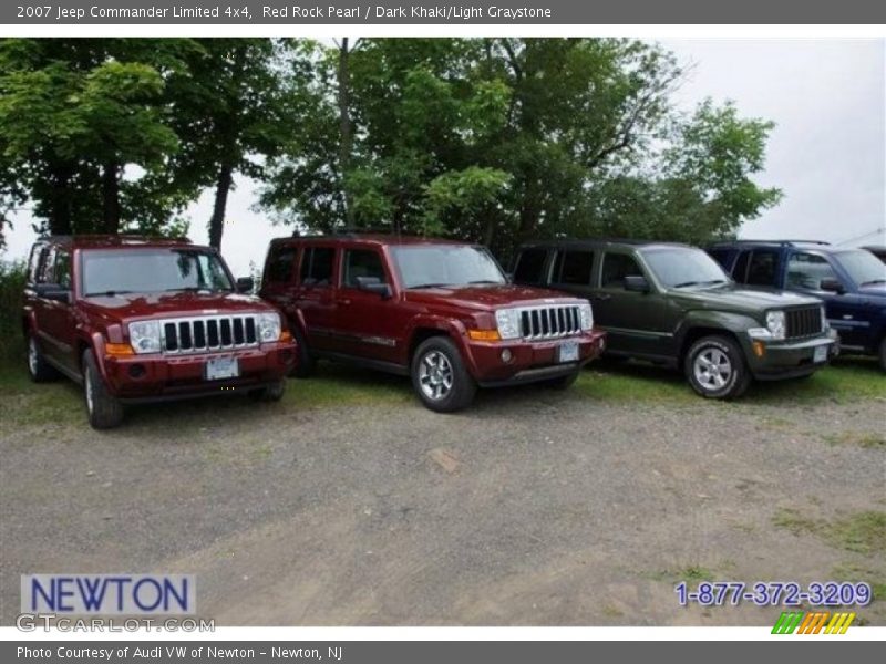 Red Rock Pearl / Dark Khaki/Light Graystone 2007 Jeep Commander Limited 4x4