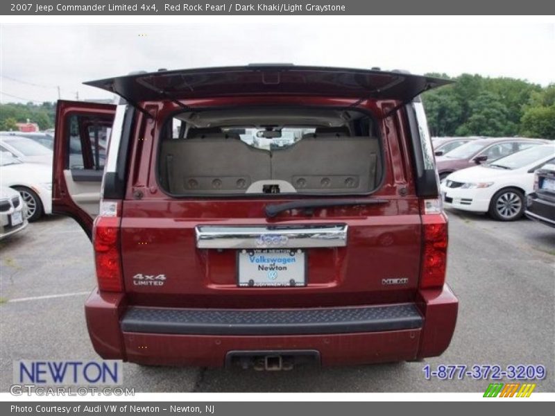 Red Rock Pearl / Dark Khaki/Light Graystone 2007 Jeep Commander Limited 4x4