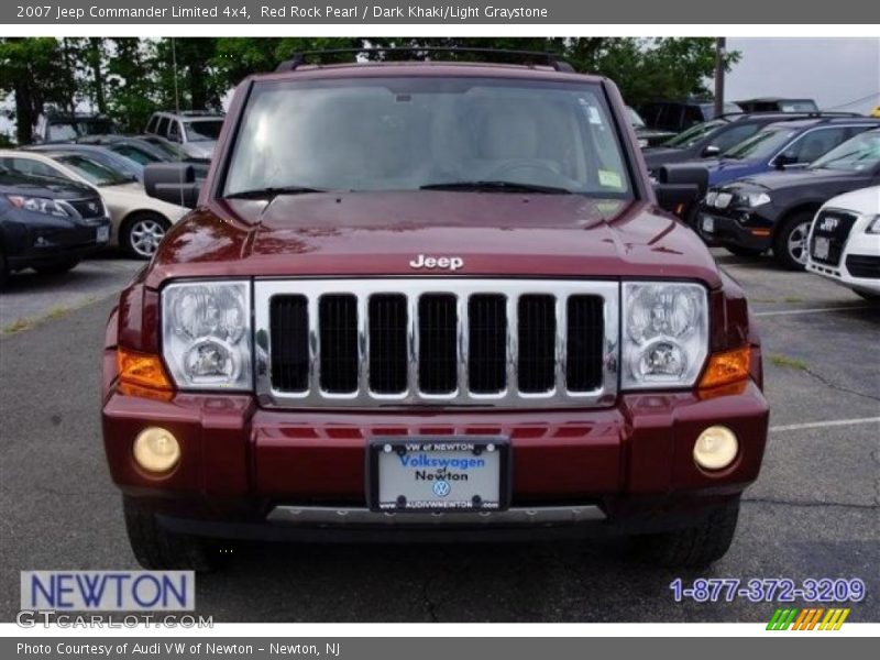 Red Rock Pearl / Dark Khaki/Light Graystone 2007 Jeep Commander Limited 4x4