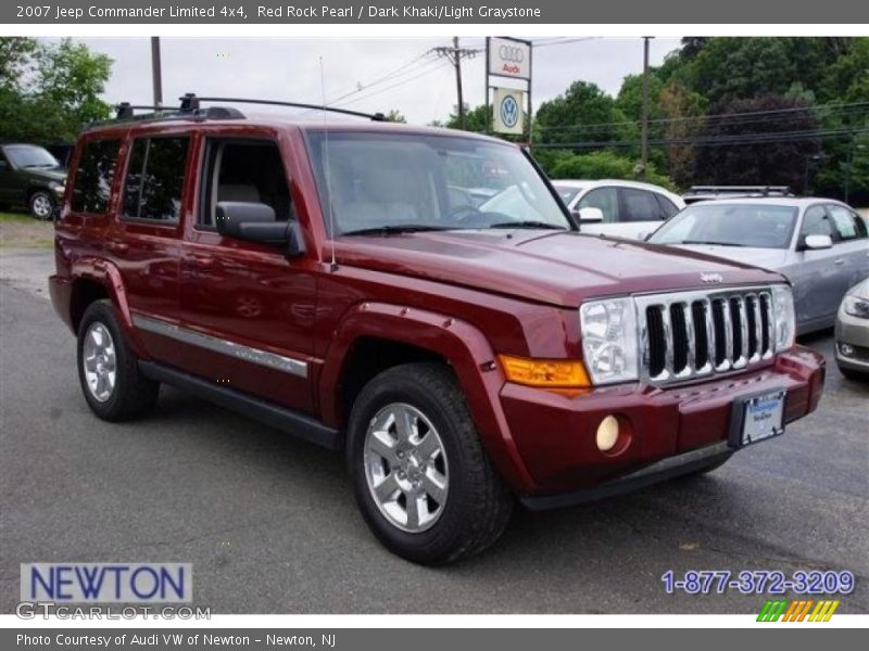 Red Rock Pearl / Dark Khaki/Light Graystone 2007 Jeep Commander Limited 4x4