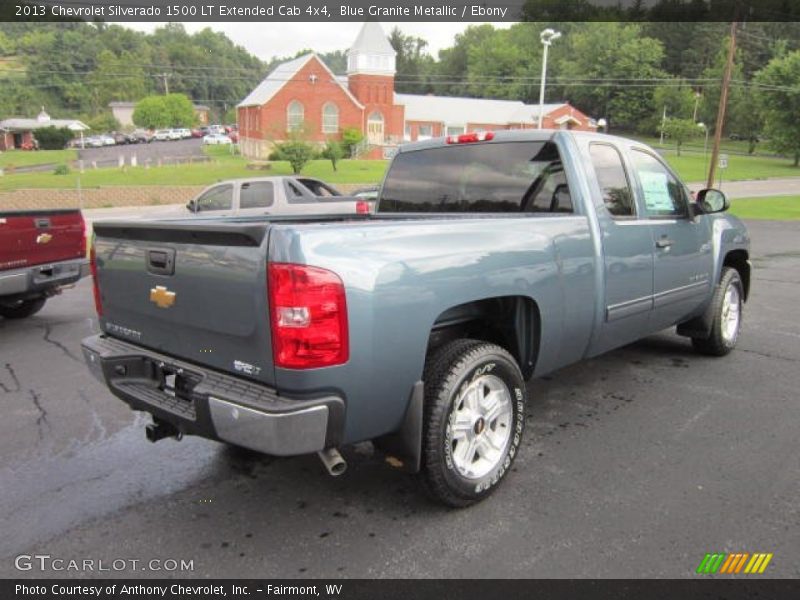 Blue Granite Metallic / Ebony 2013 Chevrolet Silverado 1500 LT Extended Cab 4x4