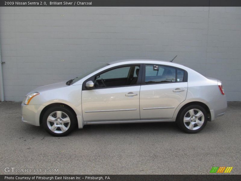 Brilliant Silver / Charcoal 2009 Nissan Sentra 2.0