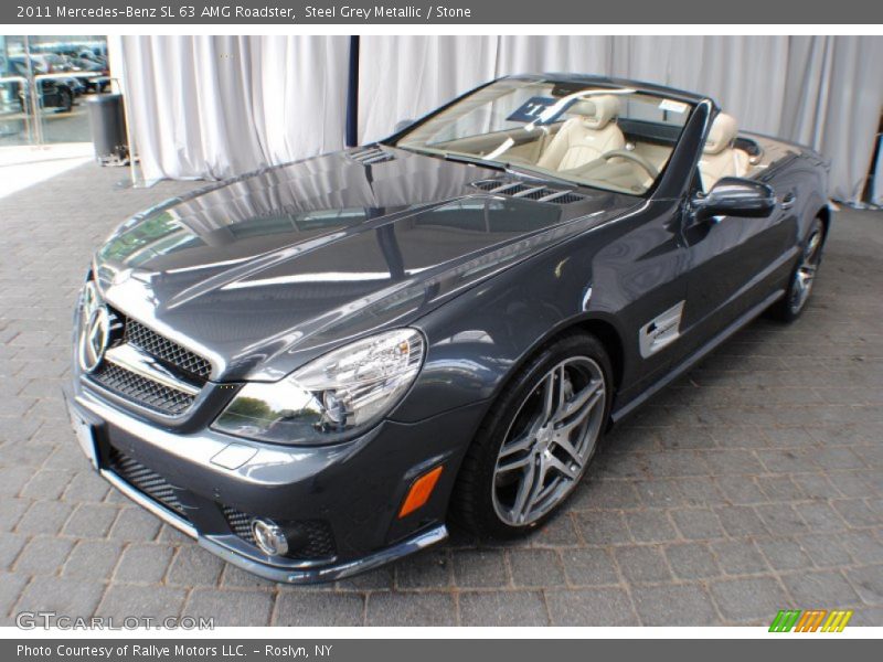 Steel Grey Metallic / Stone 2011 Mercedes-Benz SL 63 AMG Roadster