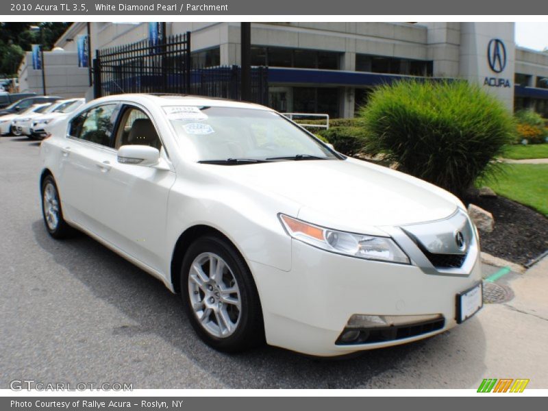 White Diamond Pearl / Parchment 2010 Acura TL 3.5