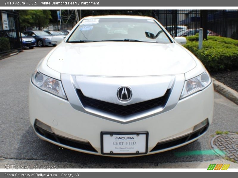 White Diamond Pearl / Parchment 2010 Acura TL 3.5