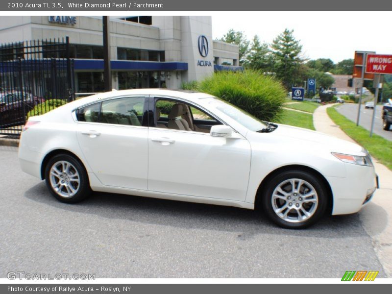 White Diamond Pearl / Parchment 2010 Acura TL 3.5