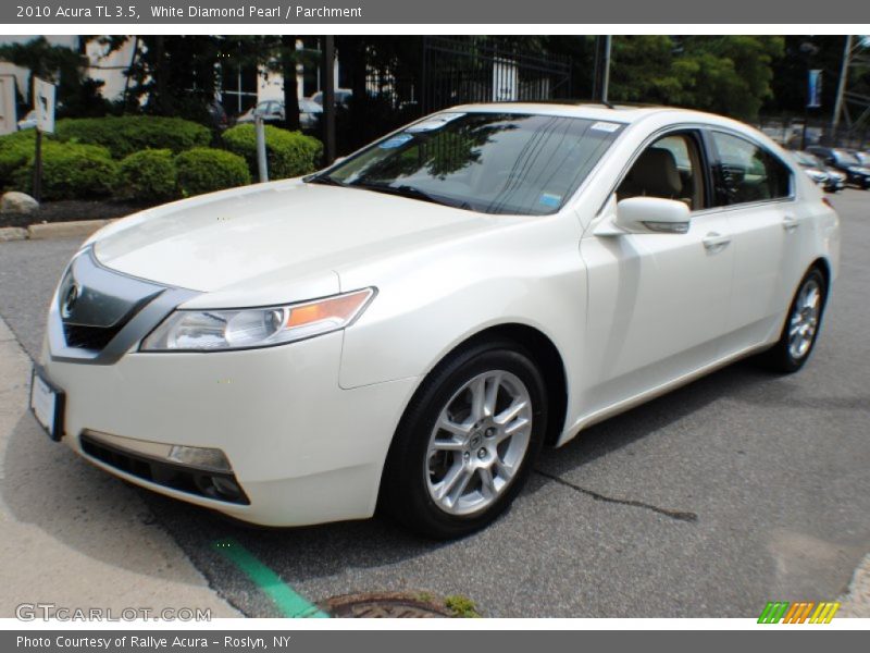 White Diamond Pearl / Parchment 2010 Acura TL 3.5