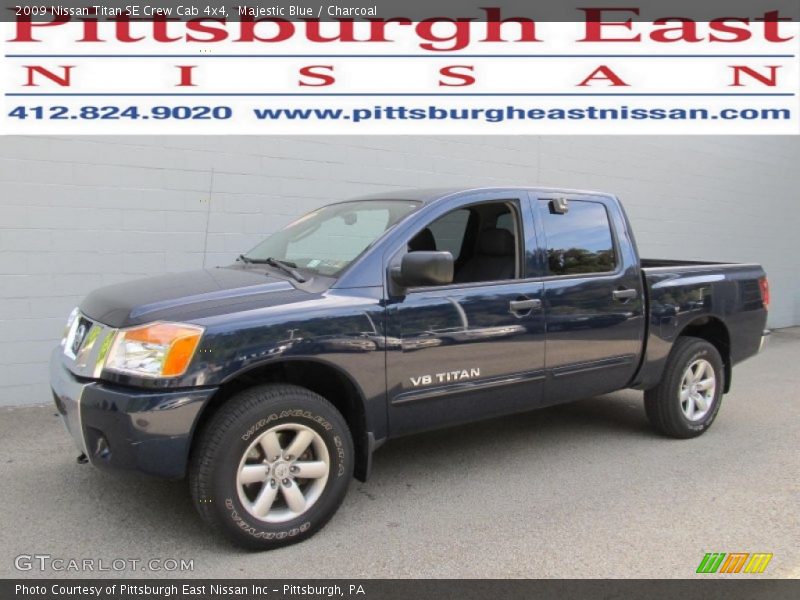 Majestic Blue / Charcoal 2009 Nissan Titan SE Crew Cab 4x4