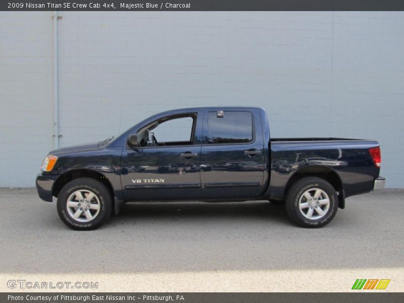 Majestic Blue / Charcoal 2009 Nissan Titan SE Crew Cab 4x4
