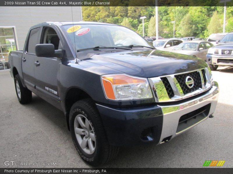 Majestic Blue / Charcoal 2009 Nissan Titan SE Crew Cab 4x4