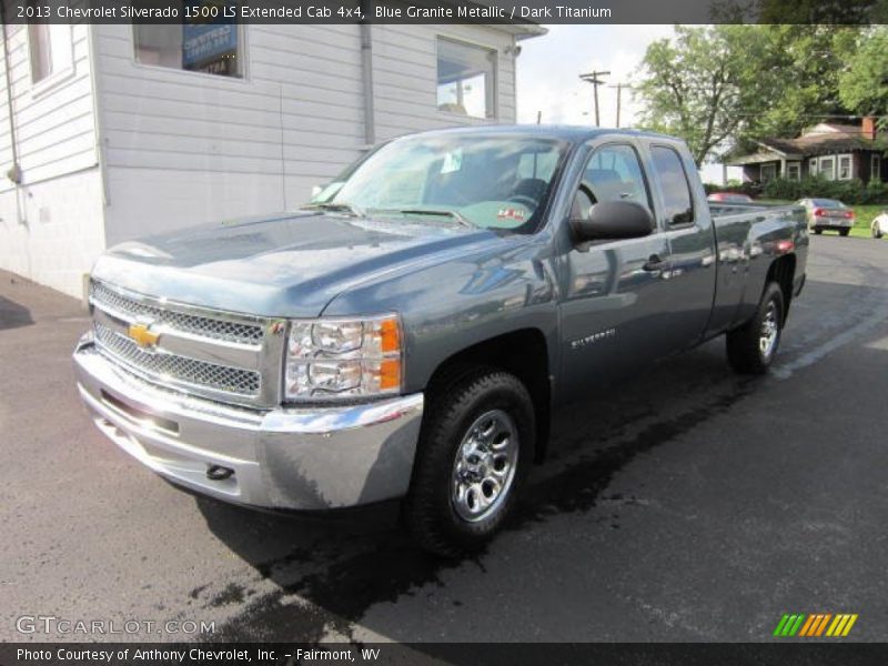 Blue Granite Metallic / Dark Titanium 2013 Chevrolet Silverado 1500 LS Extended Cab 4x4