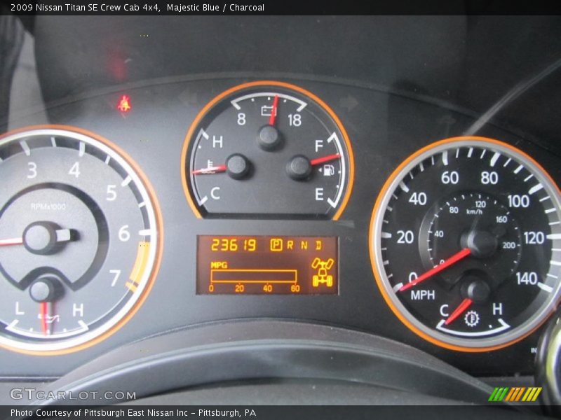 Majestic Blue / Charcoal 2009 Nissan Titan SE Crew Cab 4x4