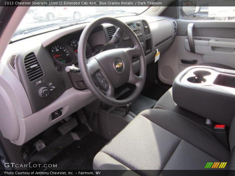 Dark Titanium Interior - 2013 Silverado 1500 LS Extended Cab 4x4 