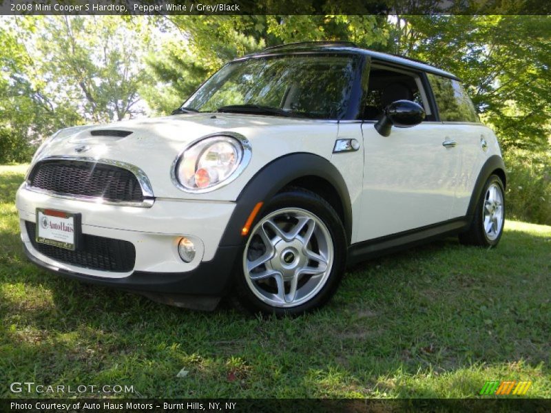 Pepper White / Grey/Black 2008 Mini Cooper S Hardtop
