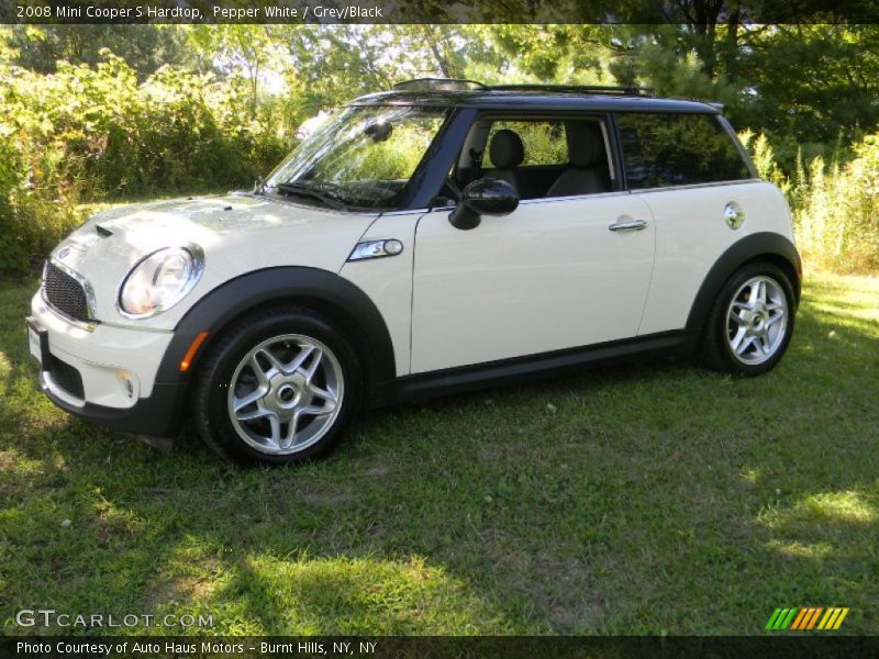 Pepper White / Grey/Black 2008 Mini Cooper S Hardtop
