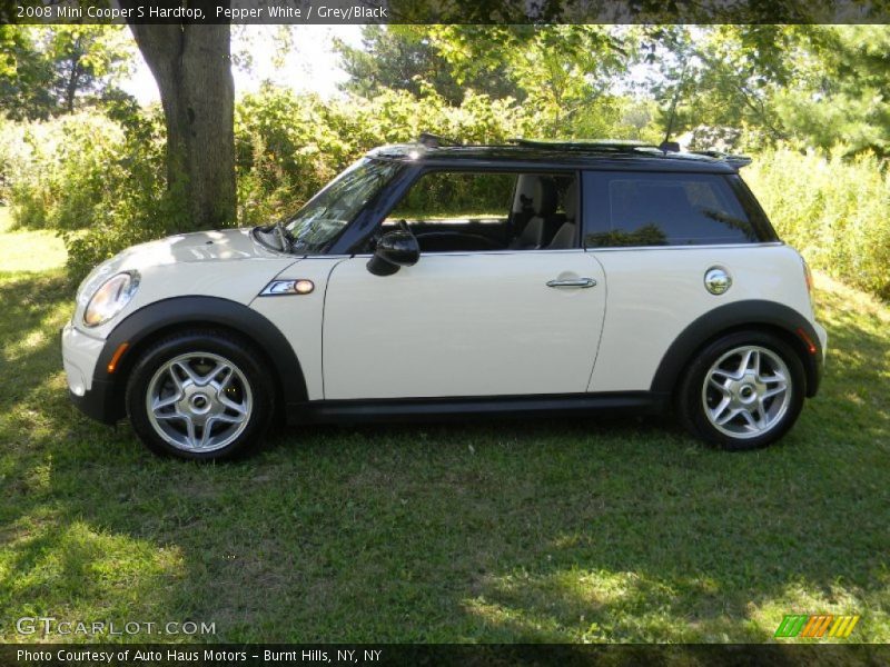 Pepper White / Grey/Black 2008 Mini Cooper S Hardtop