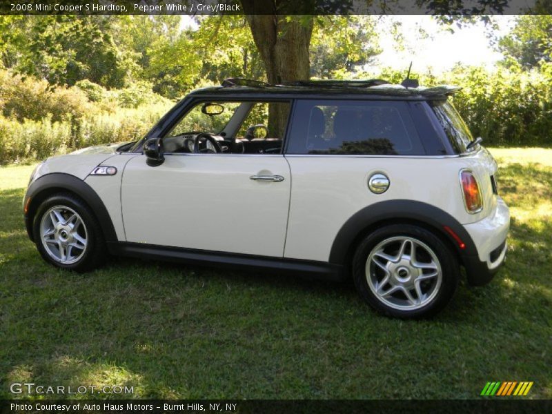 Pepper White / Grey/Black 2008 Mini Cooper S Hardtop