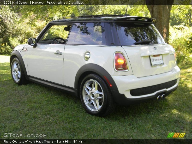 Pepper White / Grey/Black 2008 Mini Cooper S Hardtop
