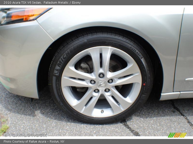 Palladium Metallic / Ebony 2010 Acura TSX V6 Sedan